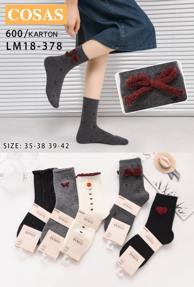 Skarpety damskie Roz 35-42, Mix kolor Paczka 40 szt